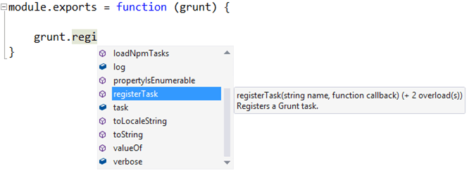 GruntFile.js Intellisense